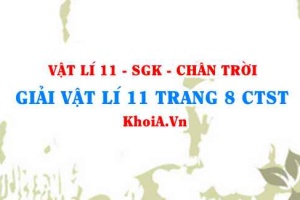 Giải Vật lí 11 trang 8 Chân trời Sáng tạo